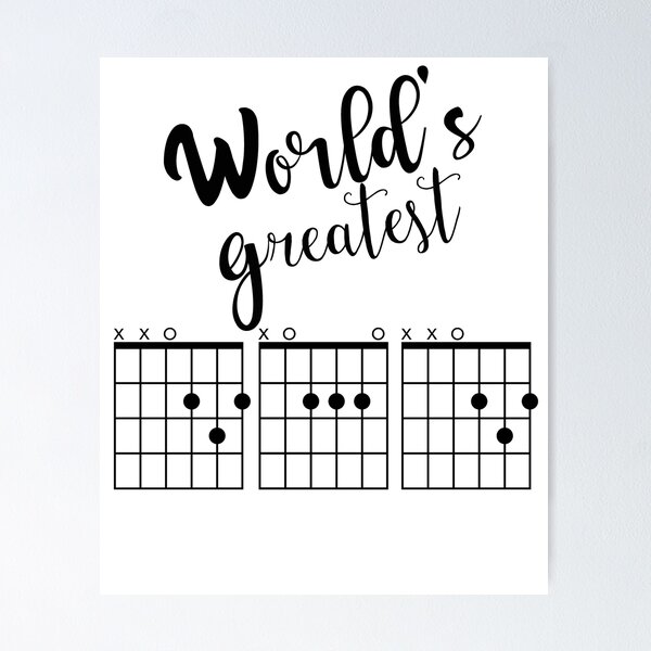 Item preview, mens Guitar Chord - dad designed and sold by YouHappyMyHappy.