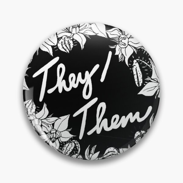 Item preview, they them theirs script floral borage designed and sold by craftordiy.art.
