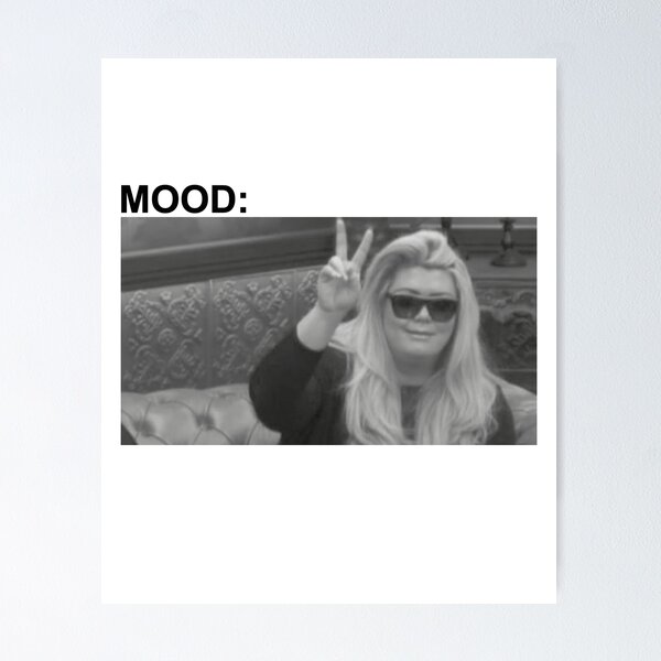 Item preview, Gemma Collins meme white Mood Slim Fit T-Shirt designed and sold by jozefds.