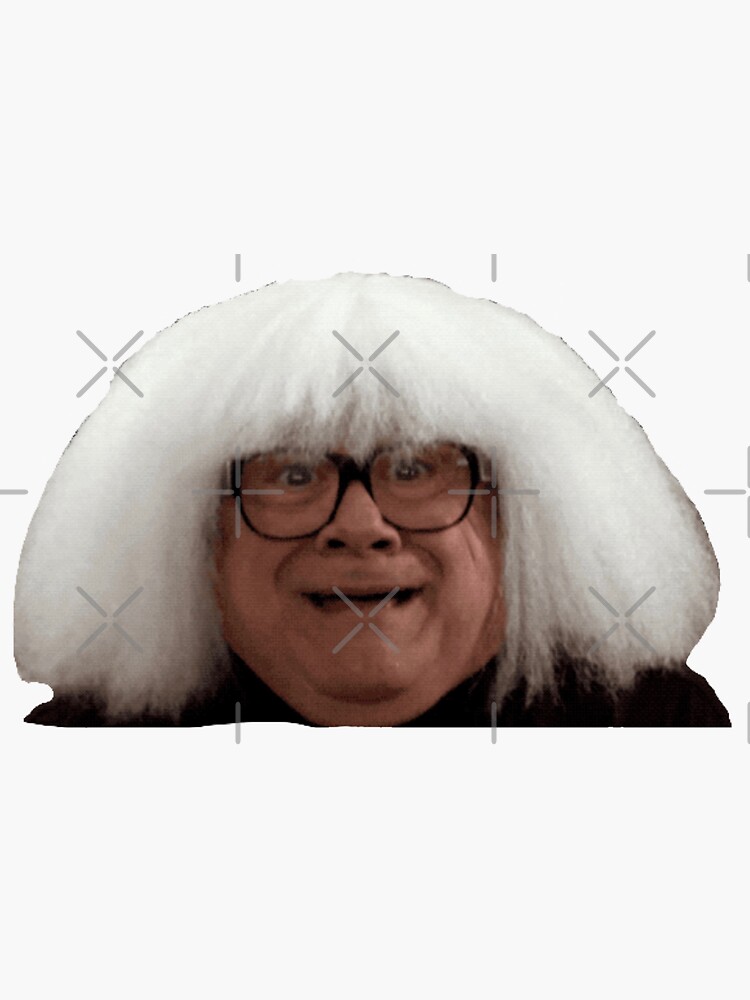 Danny Devito Wig Sticker For Sale By Ceorman Redbubble