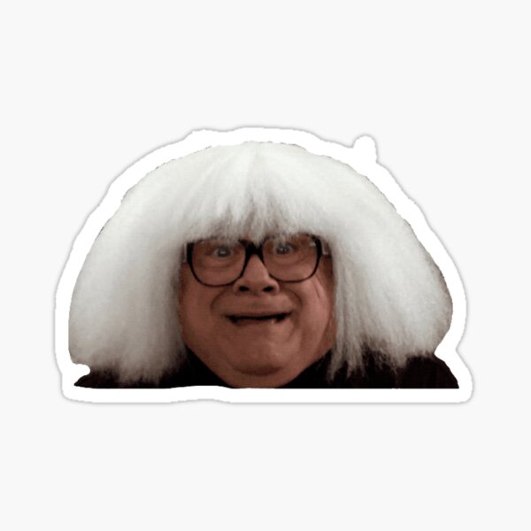 Danny Devito Wig Sticker.