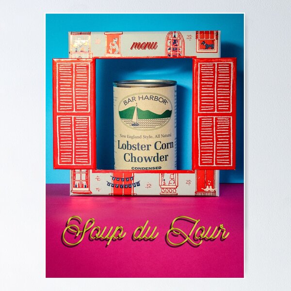 Item preview, COVID-19 Quarantine Soup du Jour Warhol Style Photography designed and sold by wellformed-co.