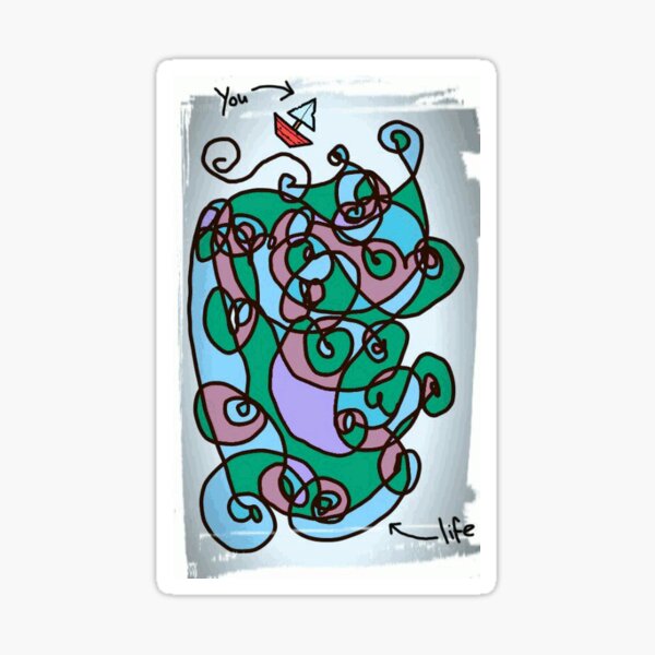 Life Is An Ocean And You Are A Tiny Red Boat Sticker