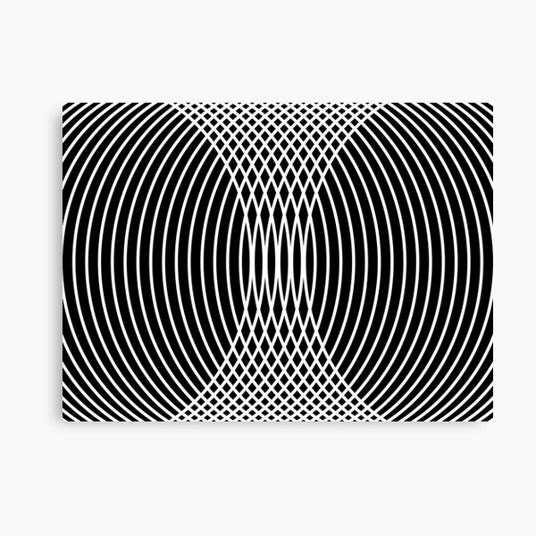 Elegant White Curves on Black Canvas Print