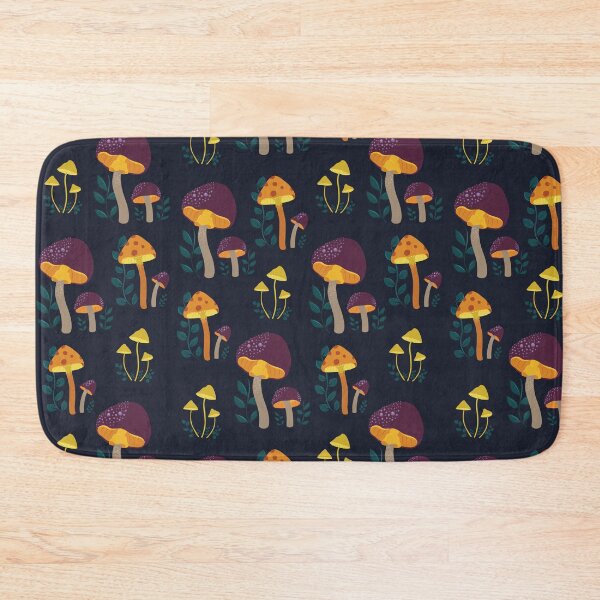 Item preview, Bioluminescent Mushroom Pattern designed and sold by chinajones.