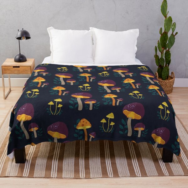 Item preview, Bioluminescent Mushroom Pattern designed and sold by chinajones.