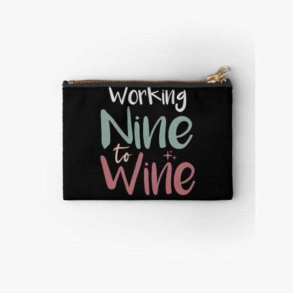 Item preview, Working Nine to Wine, Wine O'Clock, Funny Wine Shirt, Women's Wine Shirt, Women's Funny Shirt designed and sold by Noussairox.