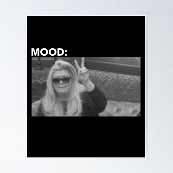 Item preview, Gemma Collins meme white Mood Slim Fit T-Shirt designed and sold by jozefds.