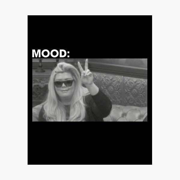 Item preview, Gemma Collins meme white Mood Slim Fit T-Shirt designed and sold by jozefds.