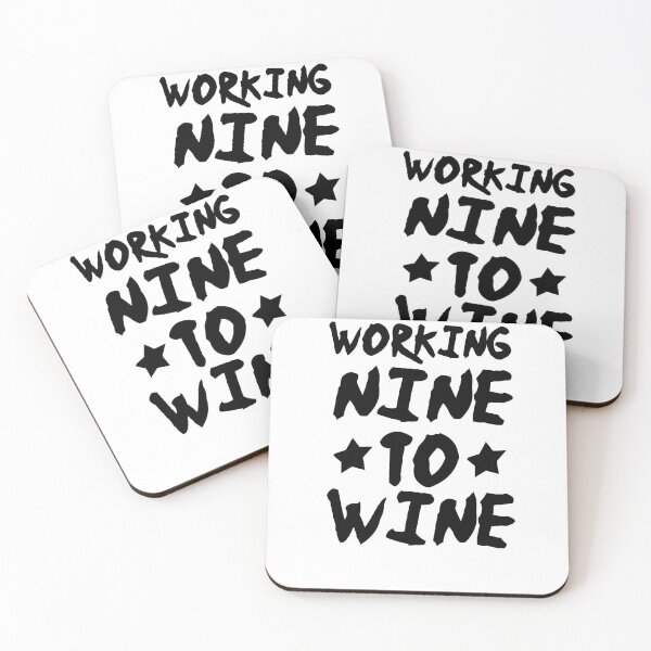 Item preview, Working Nine to Wine, Wine O'Clock, Funny Wine Shirt, Women's Wine Shirt, Women's Funny Shirt designed and sold by Noussairox.