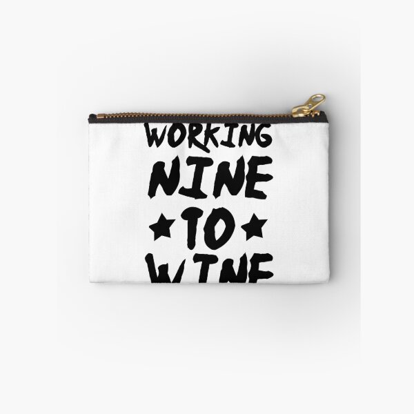 Item preview, Working Nine to Wine, Wine O'Clock, Funny Wine Shirt, Women's Wine Shirt, Women's Funny Shirt designed and sold by Noussairox.
