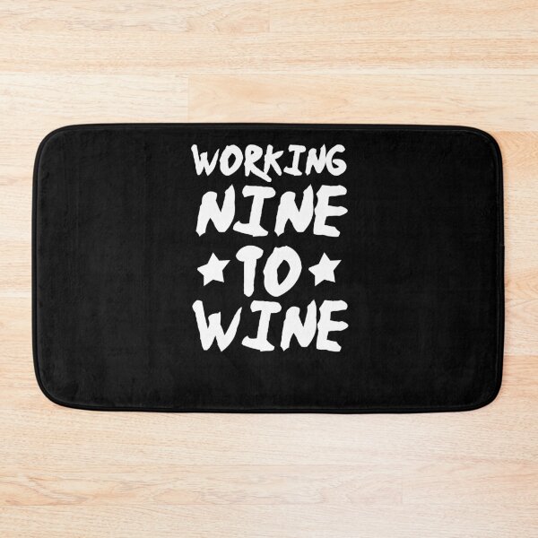 Item preview, Working Nine to Wine, Wine O'Clock, Funny Wine Shirt, Women's Wine Shirt, Women's Funny Shirt designed and sold by Noussairox.