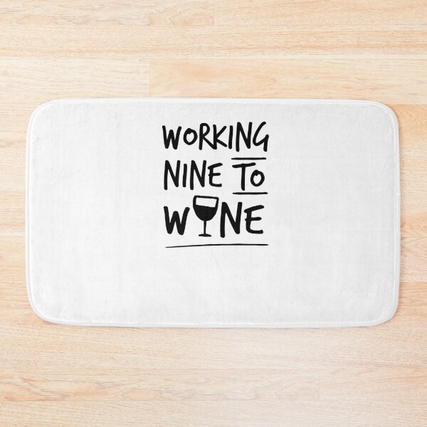 Item preview, Working Nine to Wine, Wine O'Clock, Funny Wine Shirt, Women's Wine Shirt, Women's Funny Shirt designed and sold by Noussairox.