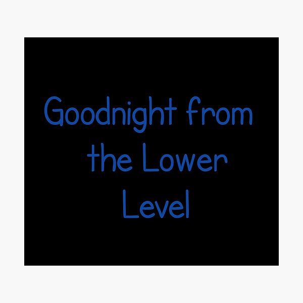 Item preview, Goodnight from the Lower Level  designed and sold by Achmarry.