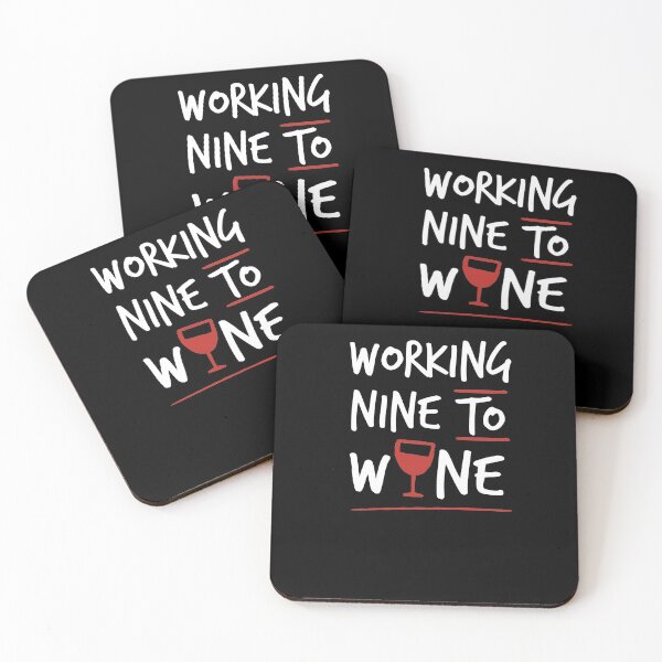 Item preview, Working Nine to Wine, Wine O'Clock, Funny Wine Shirt, Women's Wine Shirt, Women's Funny Shirt designed and sold by Noussairox.