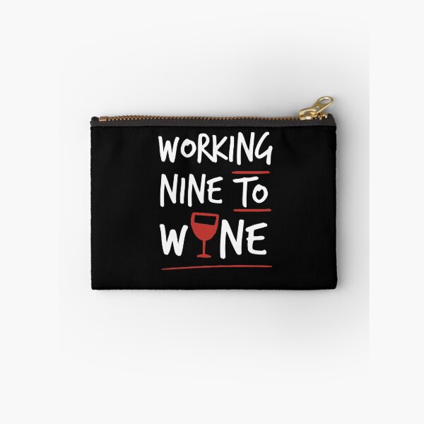 Item preview, Working Nine to Wine, Wine O'Clock, Funny Wine Shirt, Women's Wine Shirt, Women's Funny Shirt designed and sold by Noussairox.
