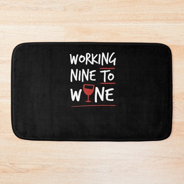 Item preview, Working Nine to Wine, Wine O'Clock, Funny Wine Shirt, Women's Wine Shirt, Women's Funny Shirt designed and sold by Noussairox.
