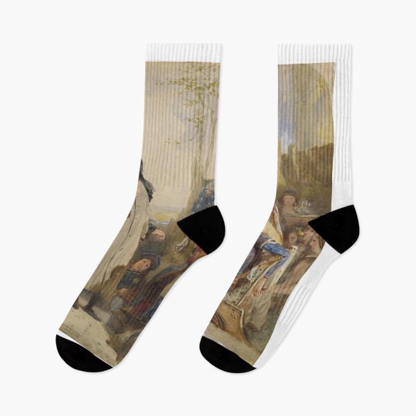 Item preview, Chaucer at the Court of Edward III (Ford Madox Brown) designed and sold by ArtHistorical.