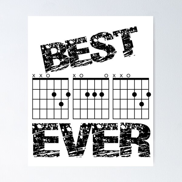 Item preview, mens Guitar Chord -dad best ever guitar lover designed and sold by YouHappyMyHappy.