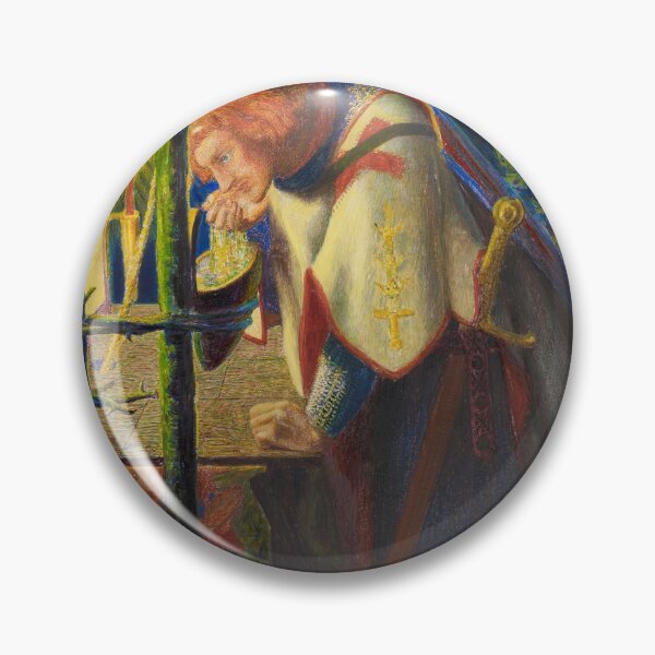 Item preview, Sir Galahad at the ruined Chapel (Rossetti) designed and sold by ArtHistorical.