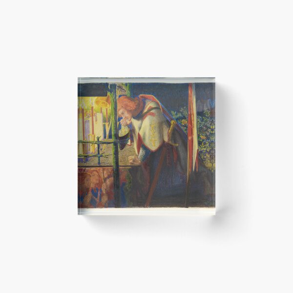 Item preview, Sir Galahad at the ruined Chapel (Rossetti) designed and sold by ArtHistorical.