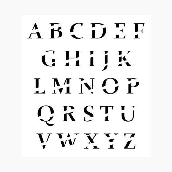 Item preview, alphabet designed and sold by Designer-amjed.