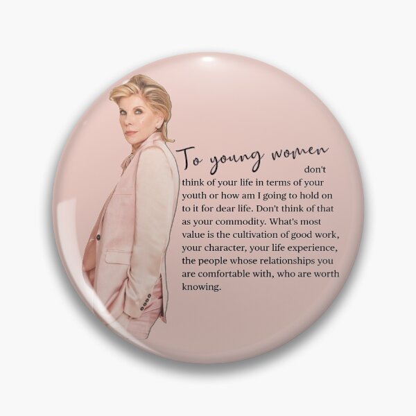 Item preview, Christine Baranski Quote for Young Women designed and sold by baranskini.