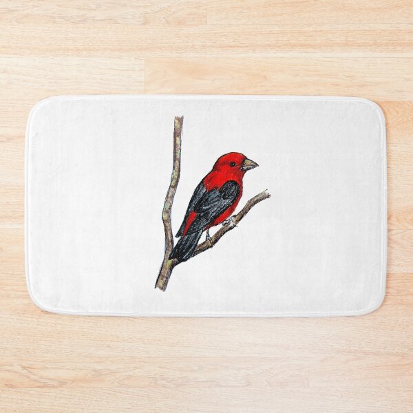 Item preview, Scarlet Tanager Drawing designed and sold by GreatPlainsWolf.