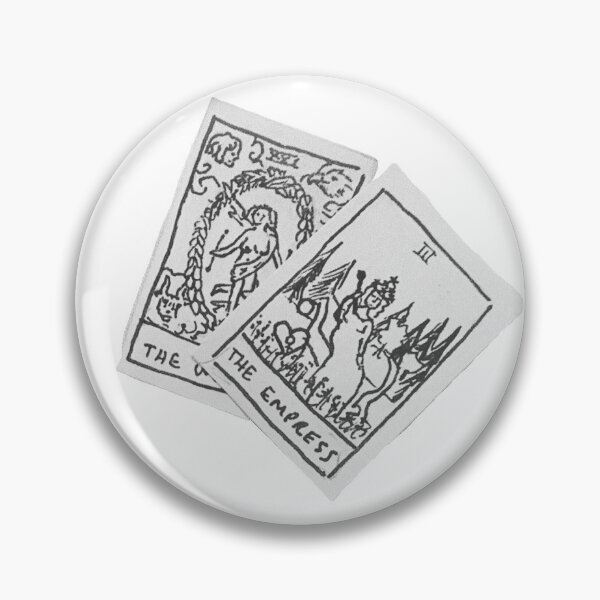 Artikelvorschau, Minimalistische Mini-Tarotkarten (Die Welt und die Kaiserin) entworfen und verkauft von haileyldavidson.