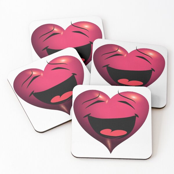 Item preview, Hearts and Smiles heart satisfied laugh designed and sold by wabeen.