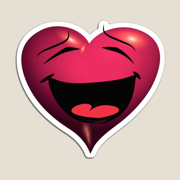 Item preview, Hearts and Smiles heart satisfied laugh designed and sold by wabeen.