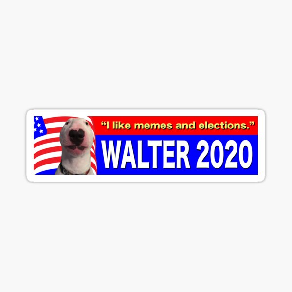 @PupperNelson: Walter 2020 Pegatina