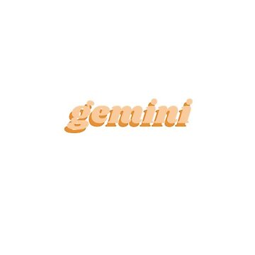 Artwork thumbnail, gemini lettering by destmarie