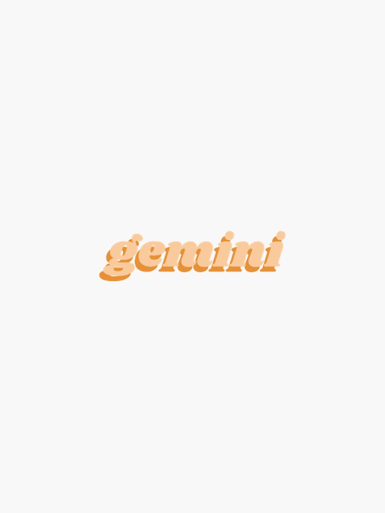 Thumbnail 3 of 3, Sticker, gemini lettering designed and sold by destmarie.