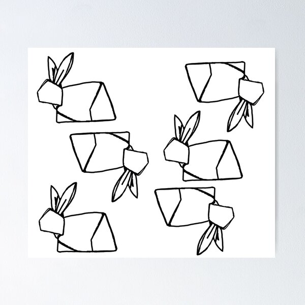 Item preview, origami bunnies designed and sold by eccentrics.