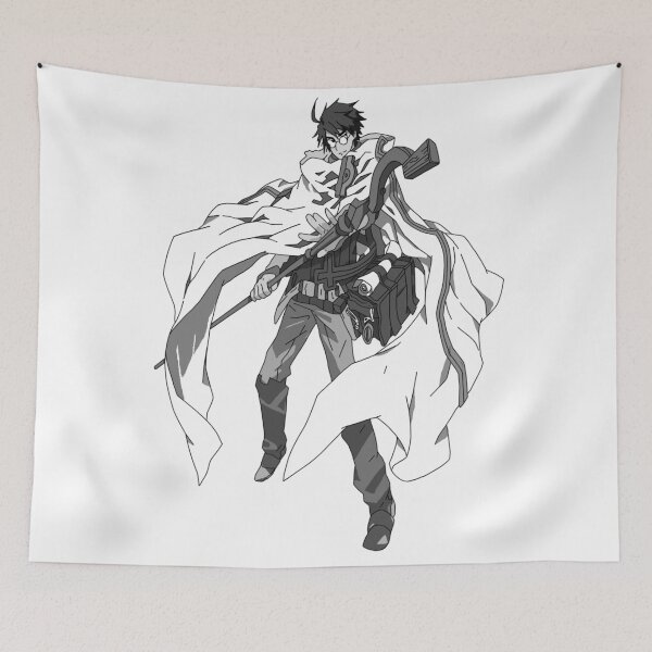 Item preview, Black and white Shiroe (Kei Shirogane) - Log Horizon  designed and sold by DragonWorks Art Prints.