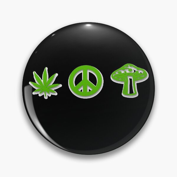 Item preview, Marijuana Peace Mushrooms designed and sold by MarijuanaTshirt.