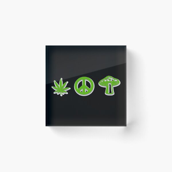 Item preview, Marijuana Peace Mushrooms designed and sold by MarijuanaTshirt.