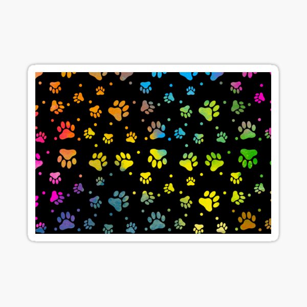 Item preview, Paw Watercolor Colorful designed and sold by graphicmeyou.
