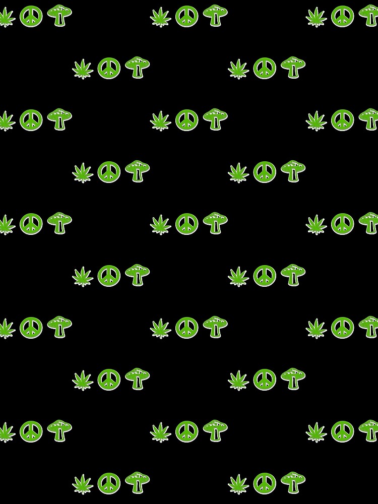 Marijuana Peace Mushrooms by MarijuanaTshirt
