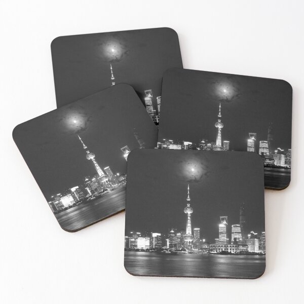 Item preview, Pudong By Night - BW designed and sold by David Thompson.