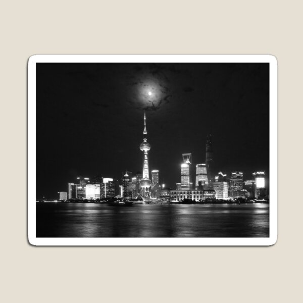 Item preview, Pudong By Night - BW designed and sold by David Thompson.