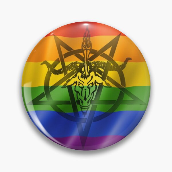Item preview, Atheistic Satanism (Pride Flag) designed and sold by damienbaal.