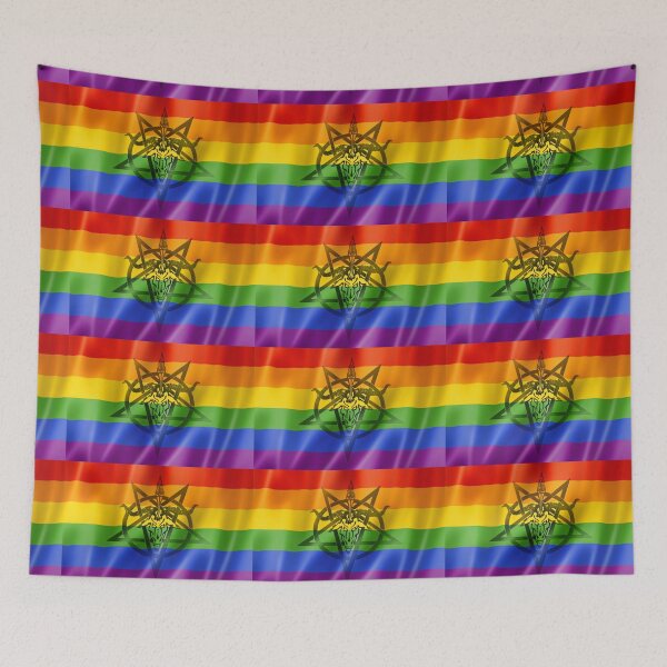 Item preview, Atheistic Satanism (Pride Flag) designed and sold by damienbaal.