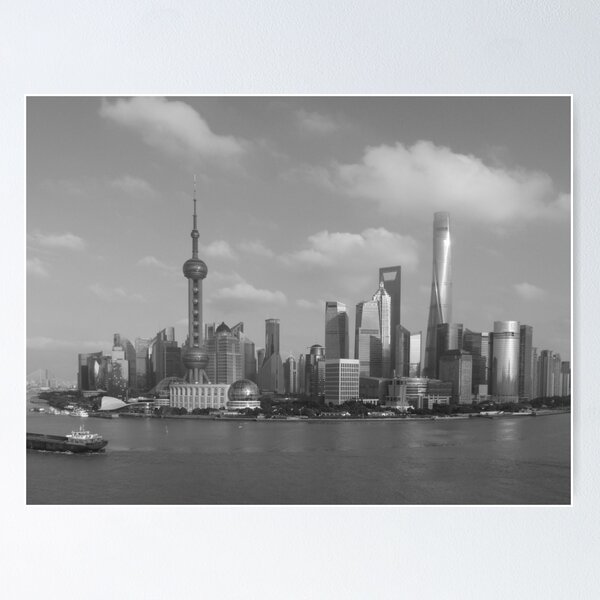 Item preview, Pudong by Day - BW designed and sold by David Thompson.