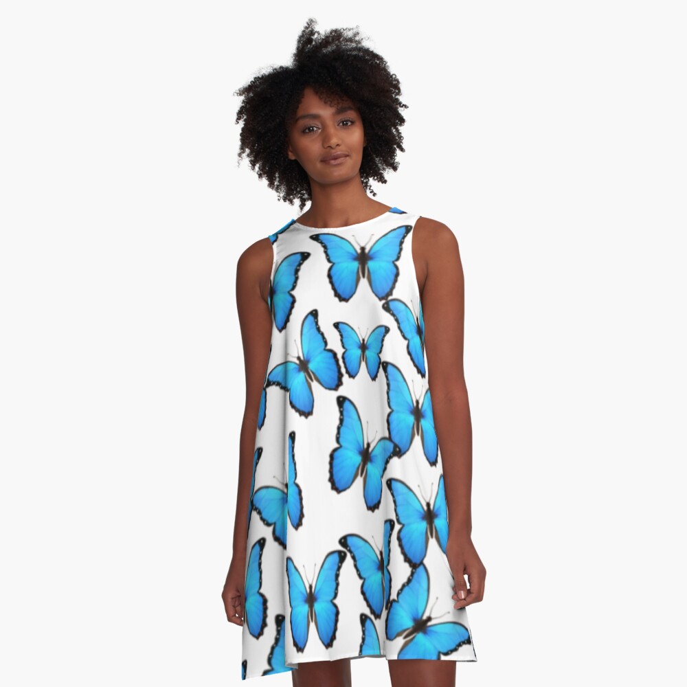 "butterfly emoji " ALine Dress for Sale by Brookesharp01x Redbubble
