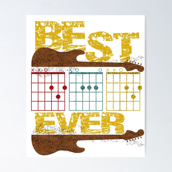 Item preview, mens Guitar Chord -dad best ever guitar lover designed and sold by YouHappyMyHappy.