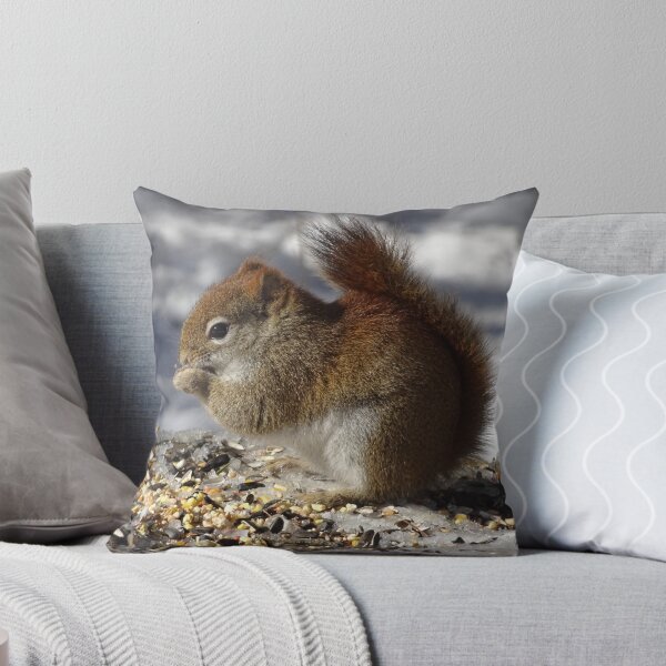 Item preview, Cute tiny red squirrel with some nutty nibbles designed and sold by cuisinecat2.