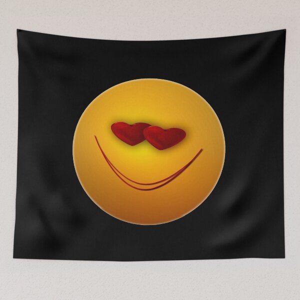 Item preview, Hearts and Smiles, laugh face smiley designed and sold by wabeen.