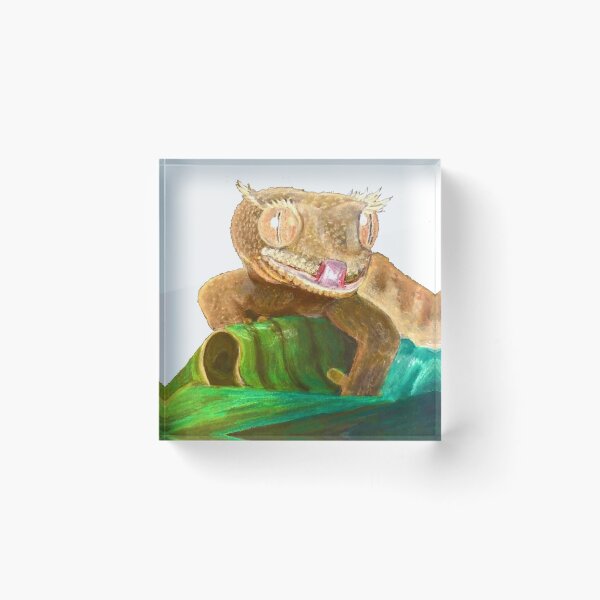 Item preview, Colored Pencil Crested Gecko designed and sold by GreatPlainsWolf.